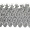 5 yards of 4 Row 1 1/2" Metallic Stretch Sequin Trim | 5 yard cut